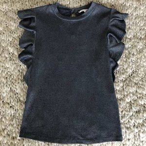 willow & clay Ruffled Sleeveless Blouse